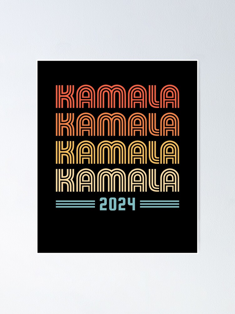 "Kamala 2024 A Vintage Retro Sunset Design for Kamala Harris