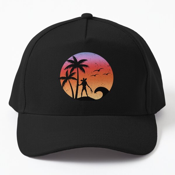 Item preview, Sunset Demogorgon Stranger Things Funny Beach Palms Vintage Design designed and sold by AmphoraGhost.
