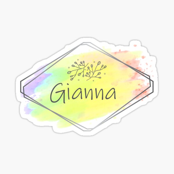 Gianna Sticker For Sale By Heteditz Redbubble 3410