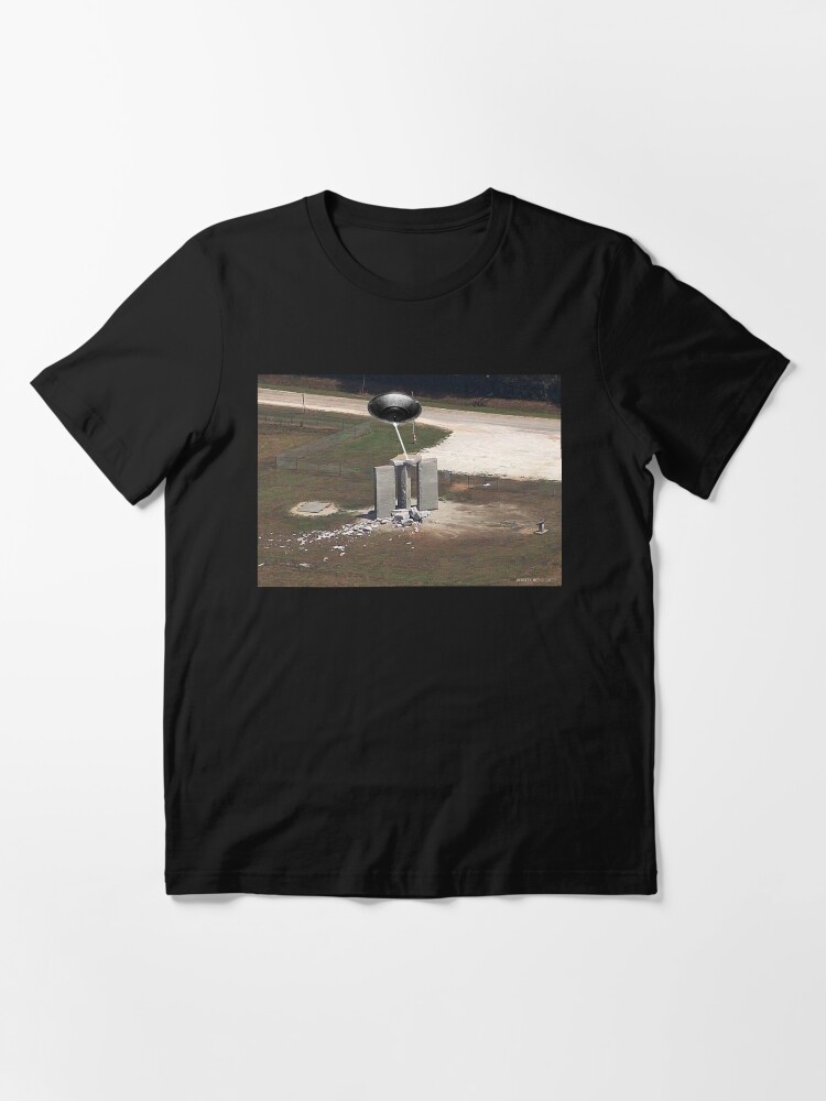 Alternate view of UFO Destroys Guidestones Essential T-Shirt