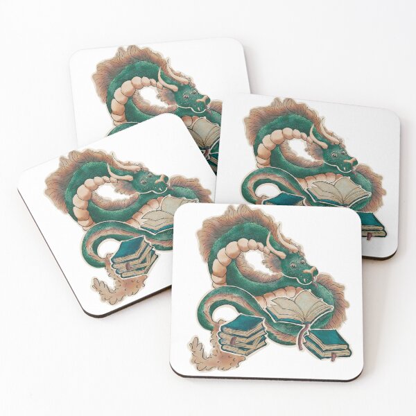 Item preview, book wyrm reading dragon designed and sold by Aude Shattuck.