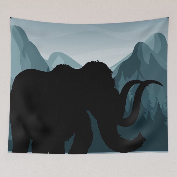 Item preview, Mammoth in the dark forest designed and sold by klimov0101.