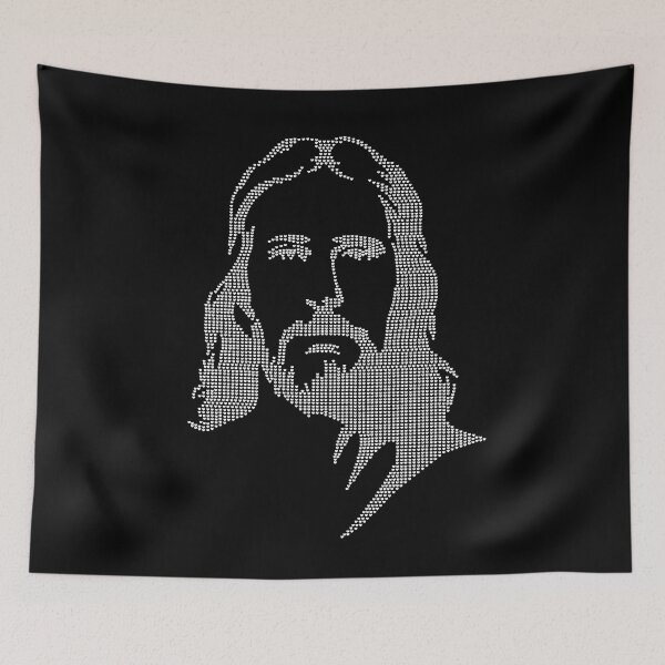Item preview, Jesus Portrait With Hearts - Jesus Face designed and sold by molamode.