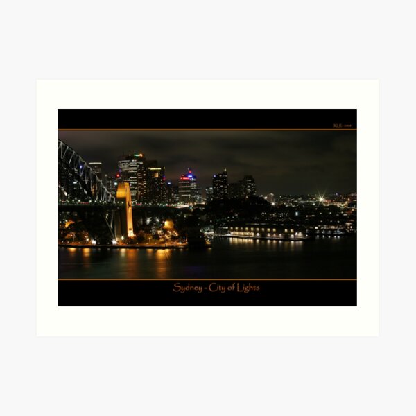 Sydney - City of Lights Art Print