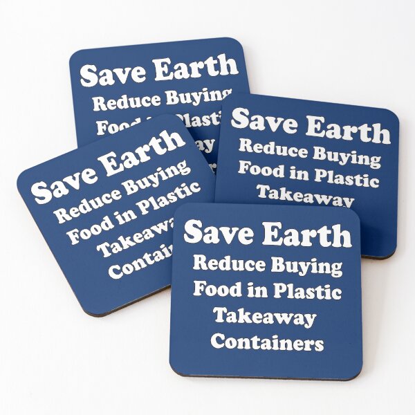 Item preview, Save Earth - Don't Buy Plastic Takeaway Food Containers designed and sold by deanworld.