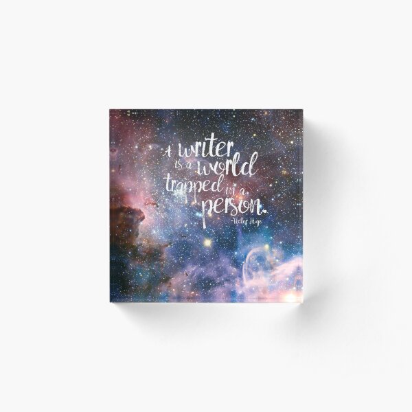 Victor Hugo Writer Quote Acrylic Block