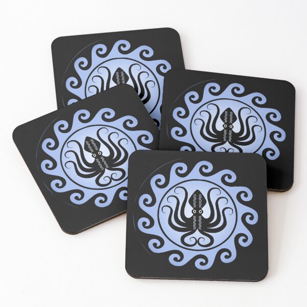 Artikelvorschau, Altgriechische Schilde: Oktopus (Wasser) entworfen und verkauft von Happy Puppy Print On Demand.