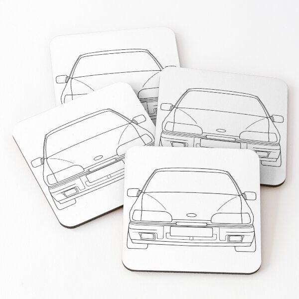 Item preview, Ford Sierra MK2 front black lines designed and sold by EdimDesign.