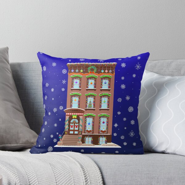 Item preview, Christmas Decorated Brooklyn Brownstone designed and sold by Deborah Camp.