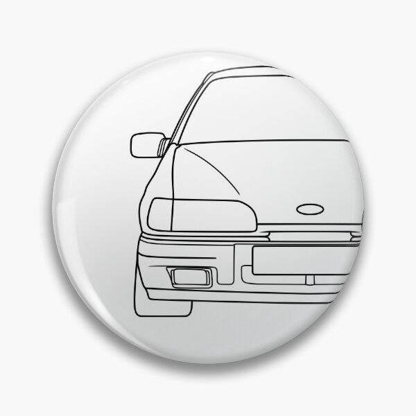 Item preview, Ford Sierra MK2 front black lines designed and sold by EdimDesign.