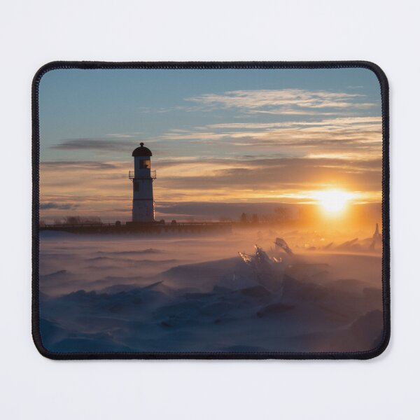 Item preview, Freezing cold morning at Lachine light house Montreal designed and sold by RezieMart.