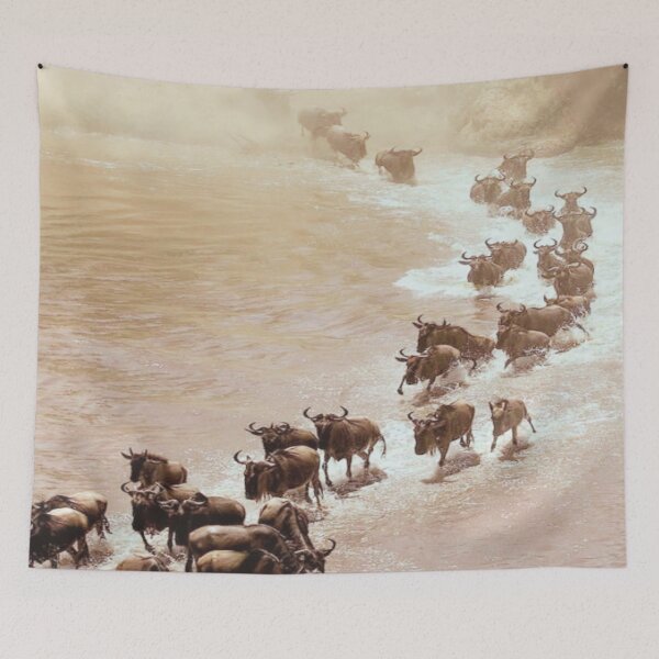 Item preview, Kenya-Tanzania Wild Beast Crossing Tana River - Wild Beast Migration designed and sold by lets-travel.