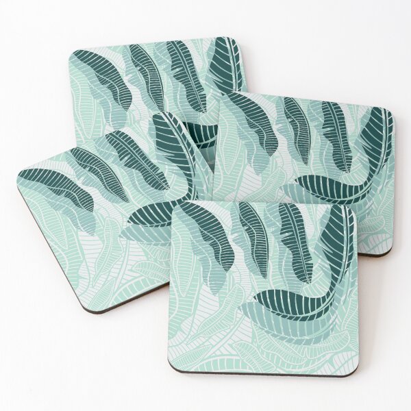 Item preview, Abstract Tropical Leaves Print 003 designed and sold by sunnthreads.