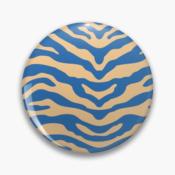 Artikelvorschau, Zebra Wild Animal Print 176 Blue and Yellow entworfen und verkauft von tonymagnerart.