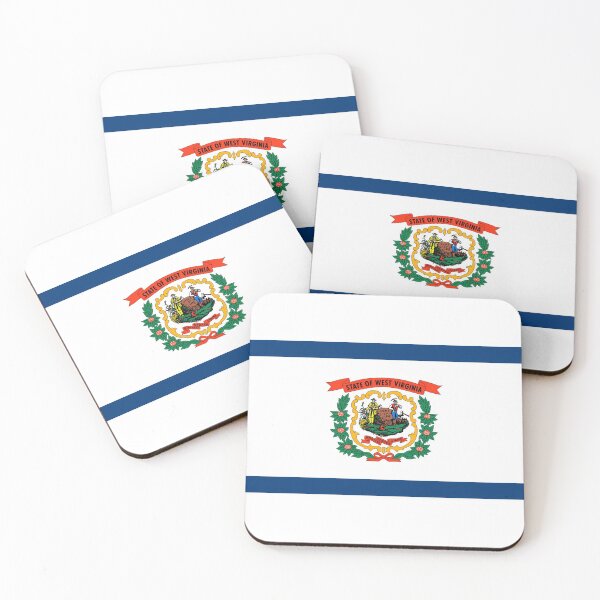 Item preview, Charleston West Virginia - USA State Flag Sticker T-Shirt Duvet designed and sold by deanworld.