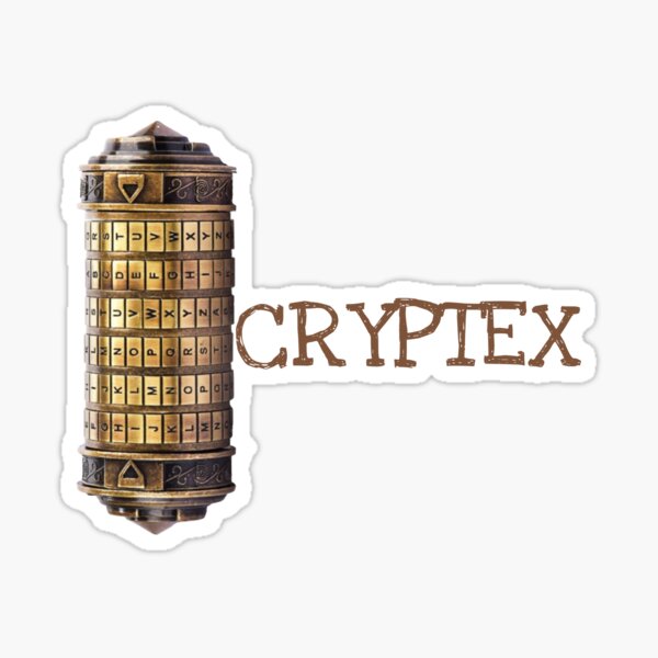 Bronze Cryptex Invented by Leonardo Da Vinci from the Book Da