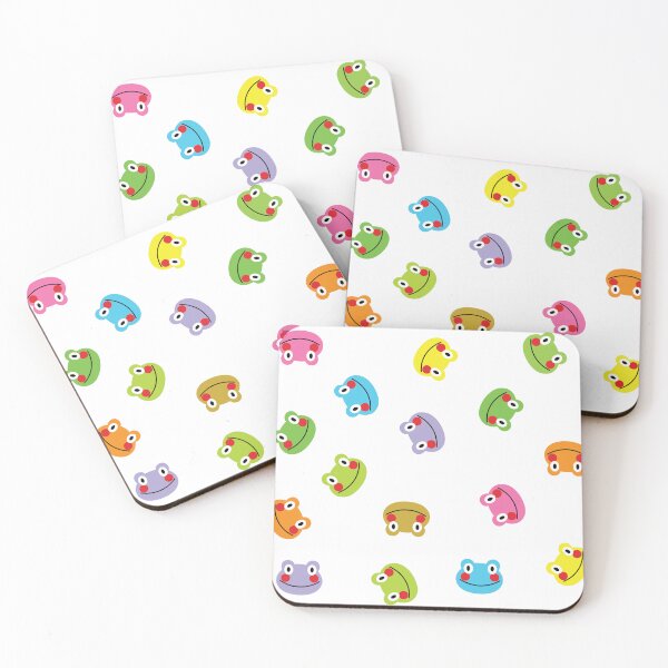 Item preview, Smiling Rainbow Frog Face Rotating Pattern Illustration designed and sold by DeliveryGeorge.
