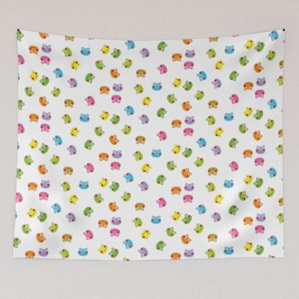Item preview, Smiling Rainbow Frog Face Rotating Pattern Illustration designed and sold by DeliveryGeorge.