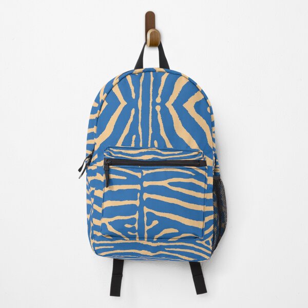 Item preview, Zebra Wild Animal Print 753 Blue and Yellow designed and sold by tonymagnerart.