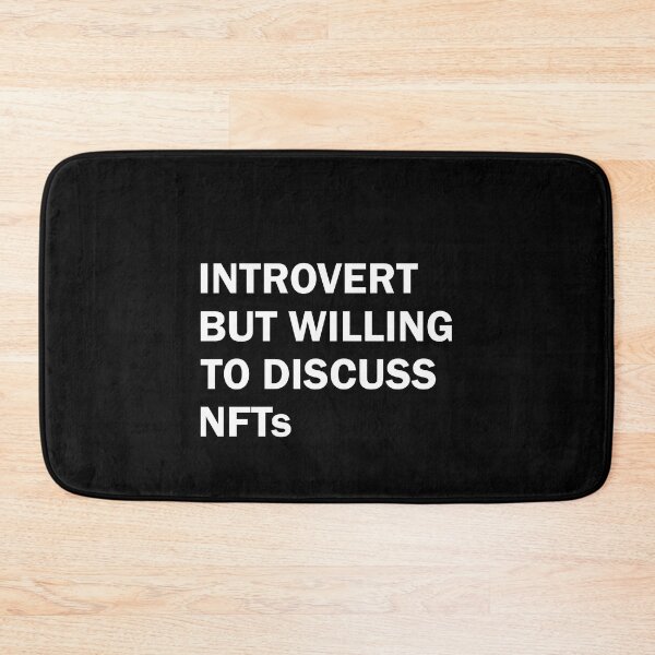 Item preview, Introvert but willing to discuss NTFs designed and sold by andygiangore.