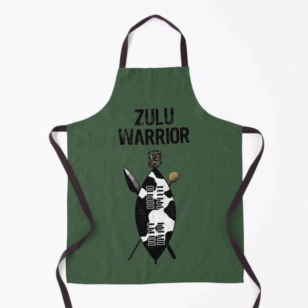 Item preview, Zulu Warrior Shield Cow Hide Spear Knobkerrie South Africa designed and sold by d247.