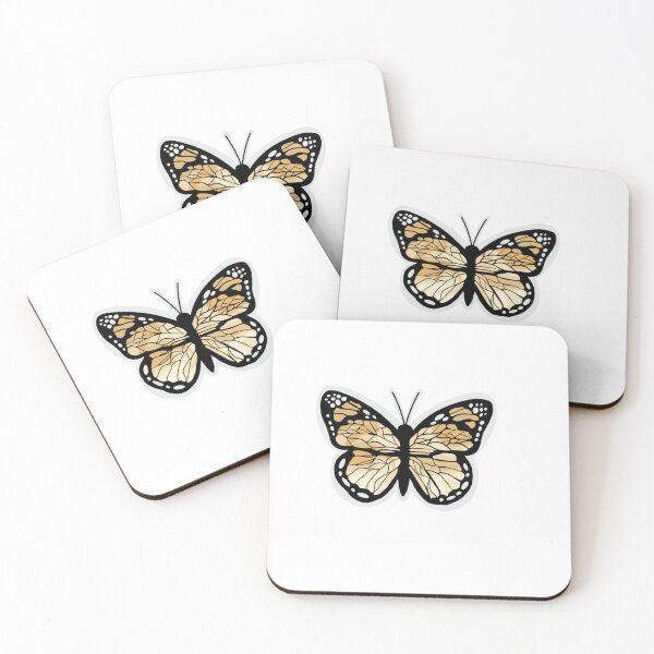 Artikelvorschau, Gelber Batik-Schmetterling entworfen und verkauft von Stickalicous.