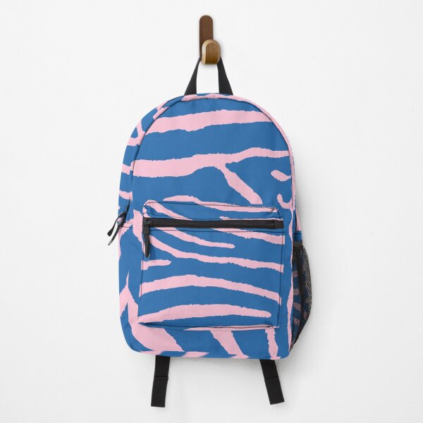 Item preview, Zebra Wild Animal Print 280 Blue and Pink designed and sold by tonymagnerart.