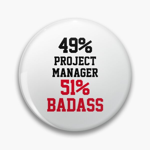 Item preview, Badass Project Manager designed and sold by Yay Design.