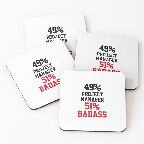 Item preview, Badass Project Manager designed and sold by Yay Design.