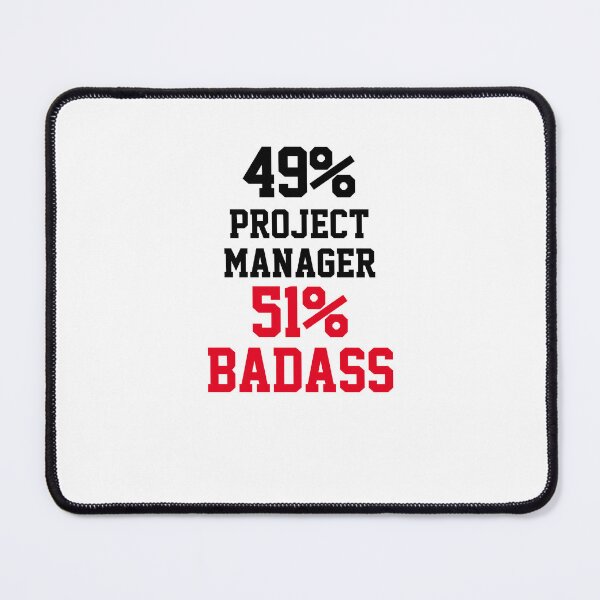Item preview, Badass Project Manager designed and sold by Yay Design.
