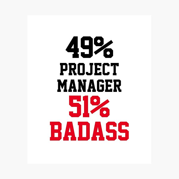 Artikelvorschau, Badass Project Manager entworfen und verkauft von Yay Design.