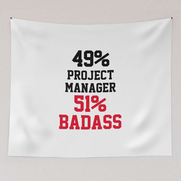 Item preview, Badass Project Manager designed and sold by Yay Design.