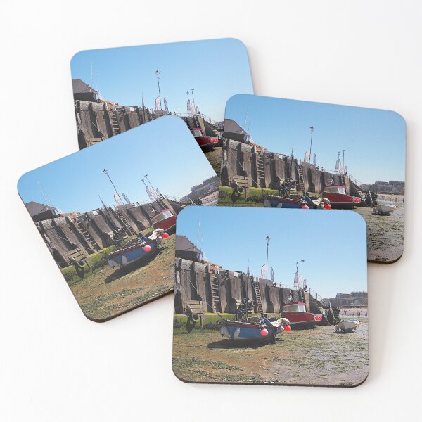 Item preview, Broadstairs harbour at low tide designed and sold by BumbleBearArtUK.