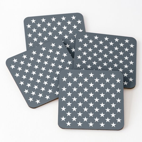 Item preview, Small WHITE and CHARCOAL GREY STARS  designed and sold by RachelMacht.