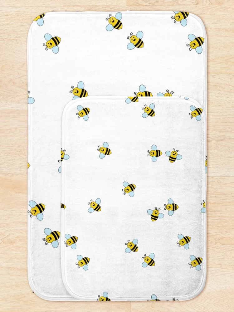 Thumbnail 5 of 6, Bath Mat, Flying Bees Pattern designed and sold by DeliveryGeorge.