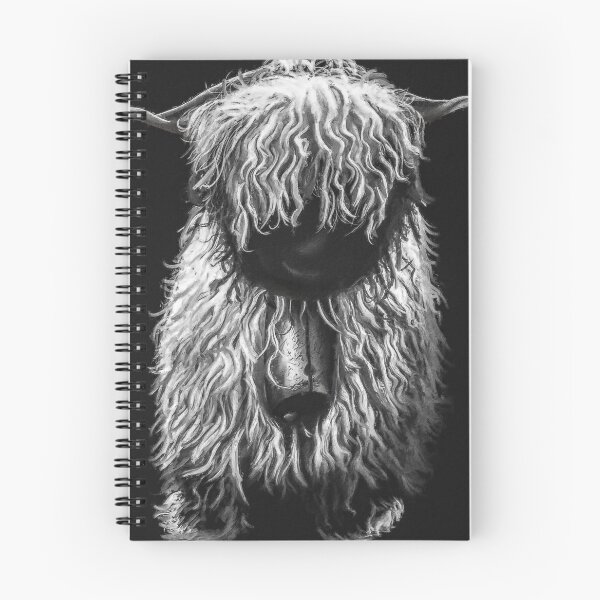 Item preview, Black And White Swiss Valais Blacknose Sheep, Fluffy  Valais Blacknose Sheep Art, Cute Swiss Sheep Farm Animal Portrait, Adorable Swiss Valais Blacknose Sheep  designed and sold by Paintcorner.