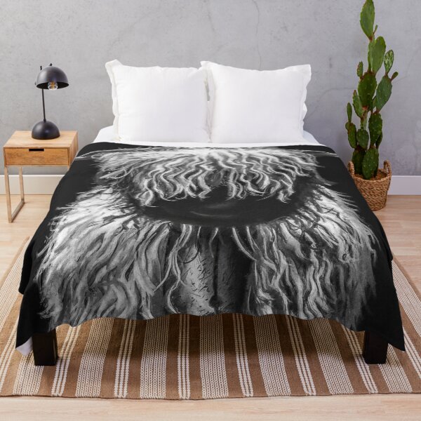 Item preview, Black And White Swiss Valais Blacknose Sheep, Fluffy  Valais Blacknose Sheep Art, Cute Swiss Sheep Farm Animal Portrait, Adorable Swiss Valais Blacknose Sheep  designed and sold by Paintcorner.