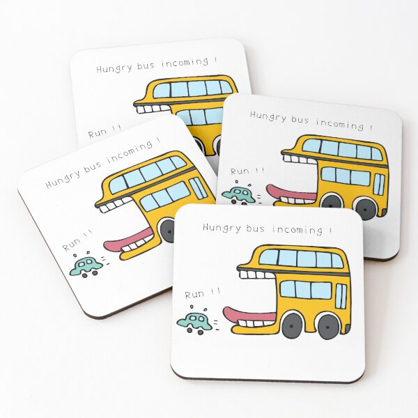 Item preview, Hungry bus incoming ! Run ! designed and sold by wordspotrayal.