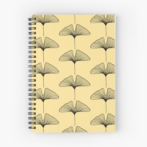 Item preview, Patrón beige negro hoja de ginkgo designed and sold by Fiolsvinn.