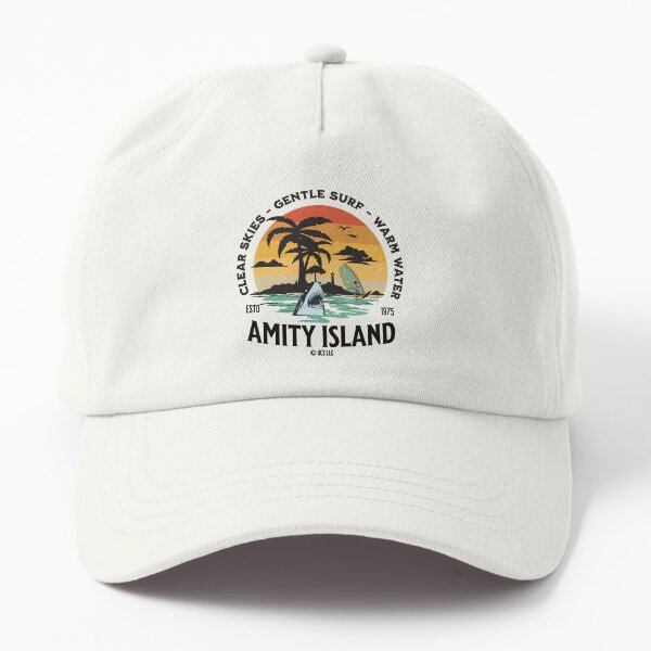 Vista previa del artículo con la obra «Jaws Fan Art - Amity Island vacation», diseñado y vendido por Backpack-Hiker.