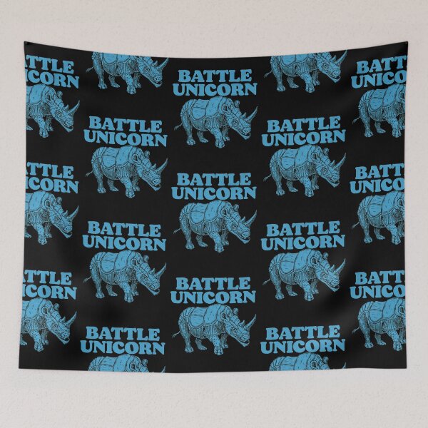 Item preview, Battle Unicorn Funny Vintage Armored Rhino designed and sold by aaronbolser.