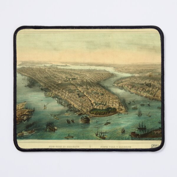 Item preview, New York and Brooklyn from the Battery (c1850) designed and sold by allhistory.