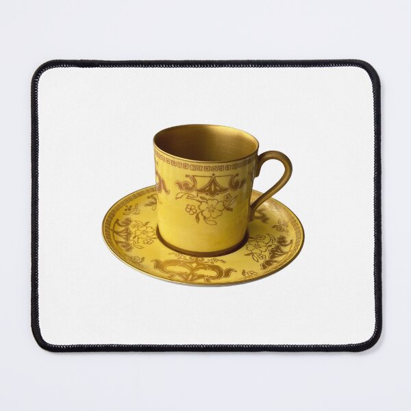 Item preview, Antique cup and saucer - gold cup and saucer - antique gold designed and sold by boomantique.