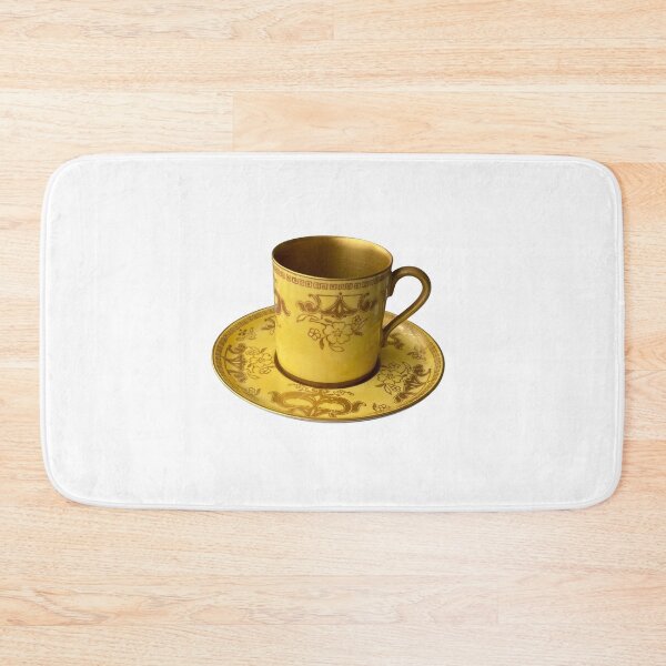Item preview, Antique cup and saucer - gold cup and saucer - antique gold designed and sold by boomantique.