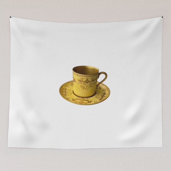 Item preview, Antique cup and saucer - gold cup and saucer - antique gold designed and sold by boomantique.