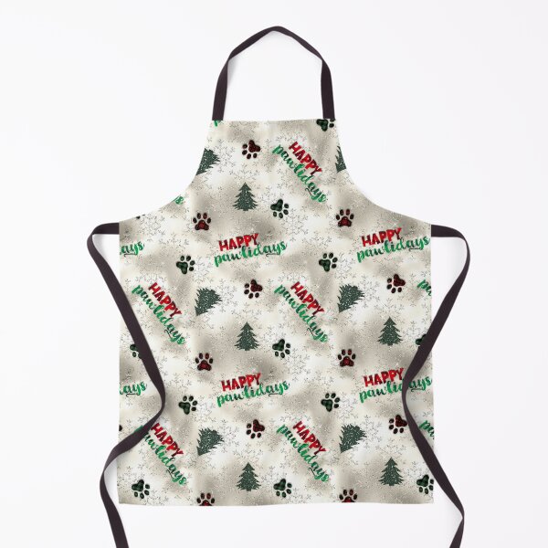 Item preview, Paw Prints and Pine Trees Happy Pawlidays Pattern designed and sold by policaincreate.