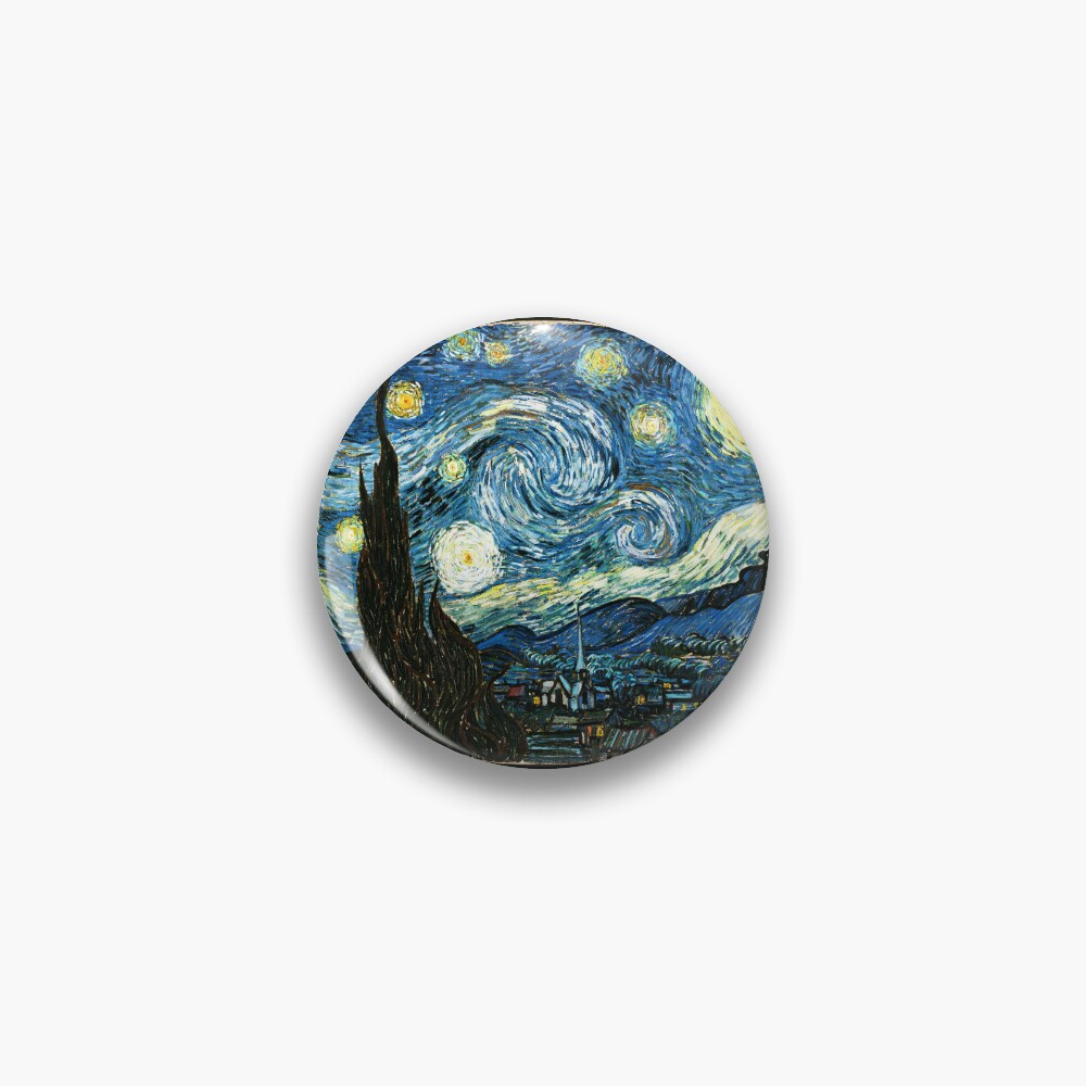 Vincent van Gogh's The Starry Night - an Icon of Modern Art Pin