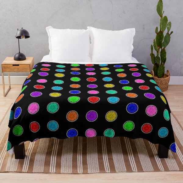 Item preview, Cartoon Virus Particles - Black Background designed and sold by Artsy-Chemist.