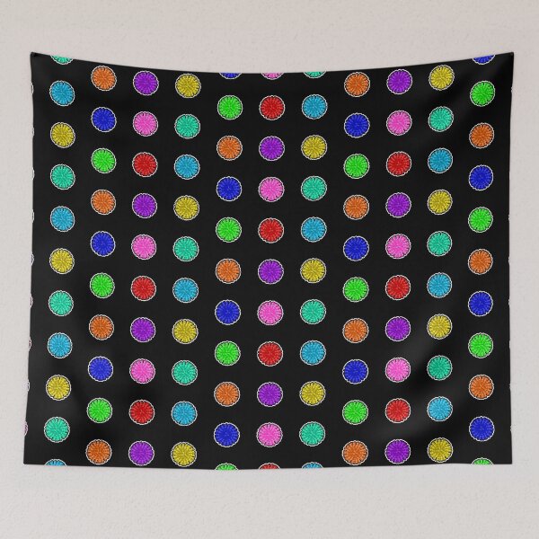 Item preview, Cartoon Virus Particles - Black Background designed and sold by Artsy-Chemist.