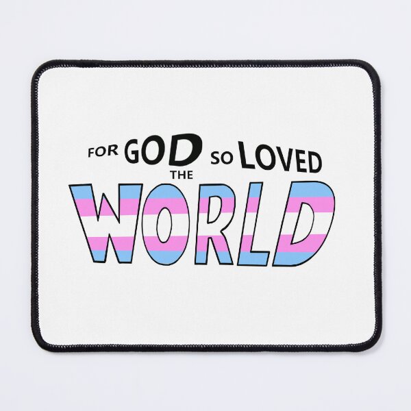 Item preview, For God So Loved The World Pride Flag designed and sold by BackgroundPixel.